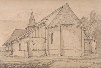 Ostende der Abteikirche St. Paul in Rouen, Normandie von John Sell Cotman